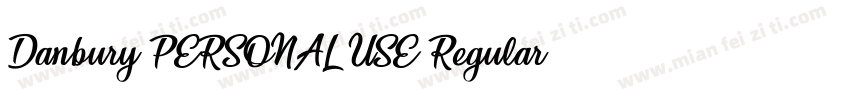 Danbury PERSONAL USE Regular字体转换